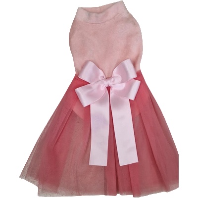 Tiger`s Heart Пухкава розова рокля с тюл и голяма панделка