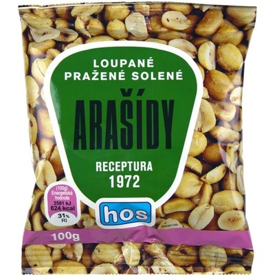 HOS Arašídy loupané pražené solené RETRO 100 g