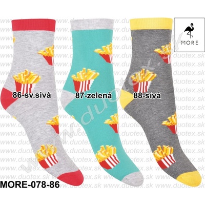 More Vzorované ponožky 078 86 87 zelená