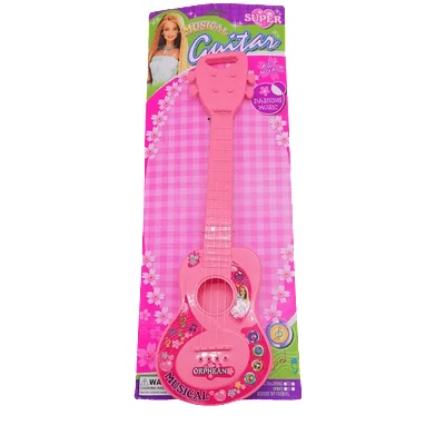 Китара със струни, розова 01608