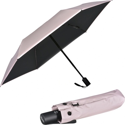 iX-brella Mini AC plne automatický dáždnik s UV a tepelnou ochranou svetlo ružová