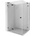 Mexen Lunar L душ кабина с врата, лява, 95 x 90 см, прозрачна, черна - 834L-095-090-70-00-L (834L-095-090-70-00-L)