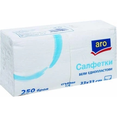 aro Салфетки бели 33х33см 250бр