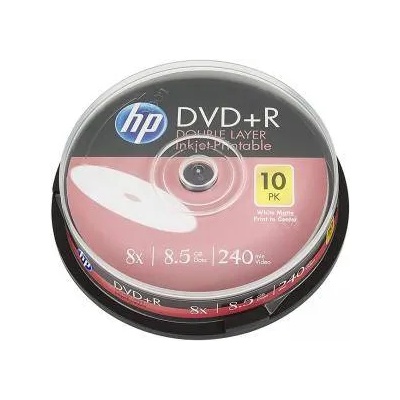 HP HP DVD+R DL 8X IJ Print 10PKBox 8.5GB - 10бр в Шпиндел