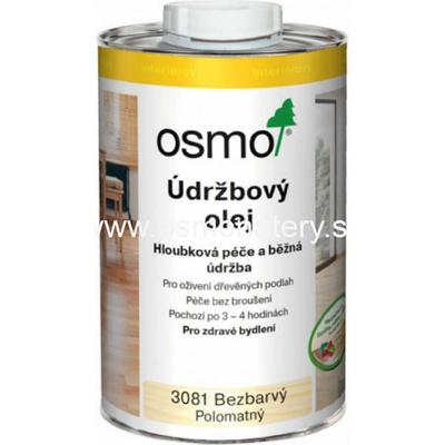 Osmo 3440 Údržbový olej 10 l Biely transparentný