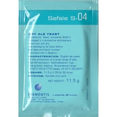 Pivné kvasinky Fermentis Safale S-04 11,5 g vrchné kvasenie