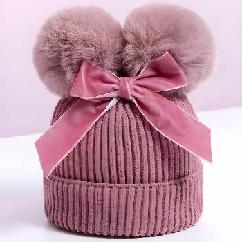 HARAHU Детска шапка bo-21311 - Розова kp21311 (bo-21311)