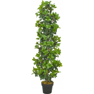 vidaXL Umělá rostlina vavřín vznešený s květináčem zelená 150 cm