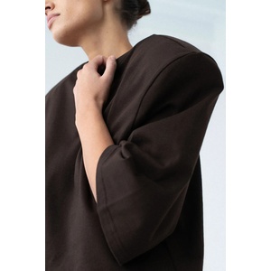 Muuv Muuv. Muuv блуза с дълги ръкави дамска от памук CREM (longsleeve.CREM)