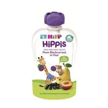 HiPP Био плодова закуска hipp, Слива, касис, круша, 100г, 9062300133780