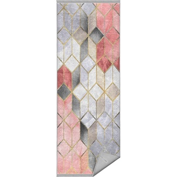 Mila Home Сиво-розов миещ се килим 80x200 cm - Mila Home (HKG-MMN-HG-207-80x200)