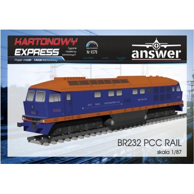 Papierový model - Lokomotíva BR232 PCC Rail