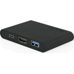 Incipio USB-C Digital AV Multiport Adapter - USB-C адаптер с HDMI, USB-C и USB-A 3.0 портове за MacBook и компютри с USB-C порт (PW-264-BLK)