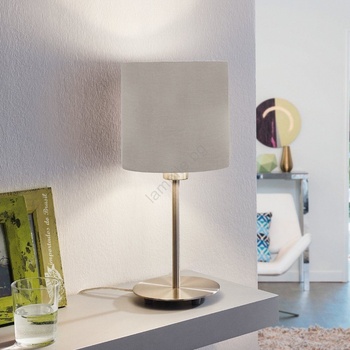 EGLO 54745 - Настолна лампа ANADIA 1xE14/40W/230V taupe/матов хром (EG54745)