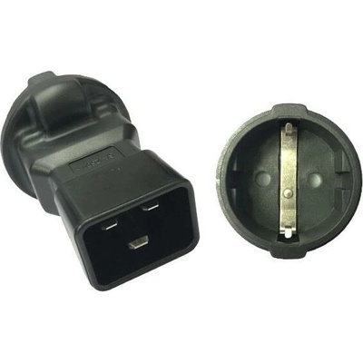 PremiumCord Adaptér IEC C20 M - SCHUKO CEE 7/3 F