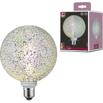 Paulmann LED G125 E27 Miracle Mosaic biela 2.700K stmívatelné