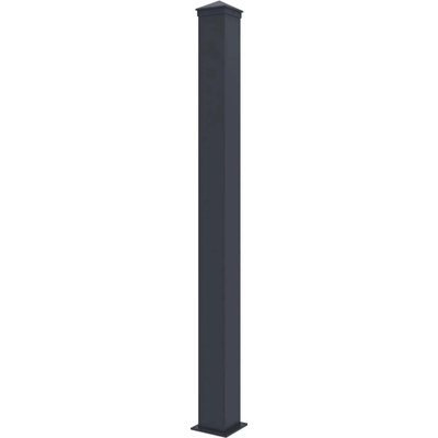 G21 Sloupek pro plotové pole 10x169 cm s patkou, antracitový