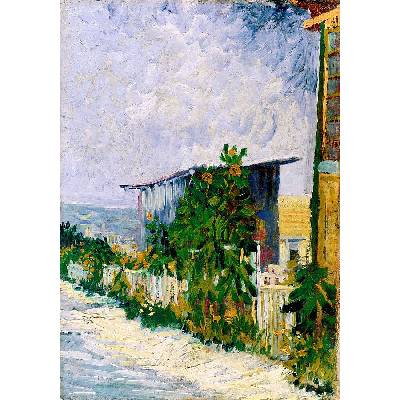 Reprodukce - R2-291 Vincent van Gogh - Chatrč v Montmartru se slunečnicemi