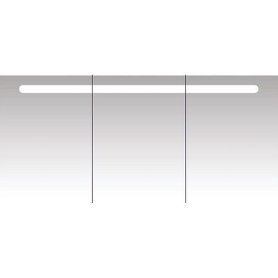 Intedoor Zrcadlová skříňka s LED osvětlením a oboustraným zrcadlem, korpus bílý, 140×14×64 cm TONIC ZS 140 01 TONIC ZS 140 01 TONIC ZS 140 01