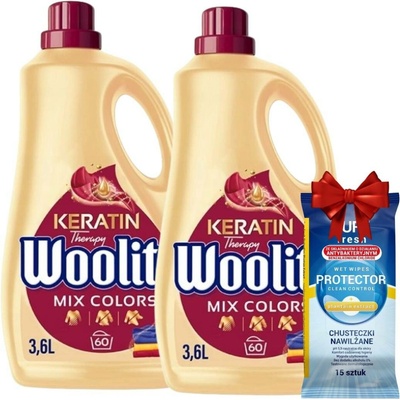 Woolite Tekutý prací prostředek na barevné prádlo 2 x 3,6 l 120 PD