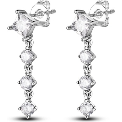 DELIS Сребърни обеци, jw503, елегантен дизайн, с родиево покритие (jw503)