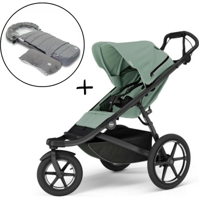 Thule Urban Glide 3 Mist Green s magnetickou sponou 2025 + Fusak a rukávnik JOMK Northern Grey