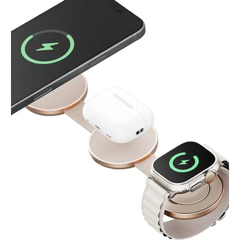 Energea Индуктивно зарядно Energea Alumag Trio 3w1 Qi2 15W (AM.TRO.GLD)