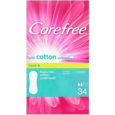Carefree Slipové vložky Cotton 34 ks