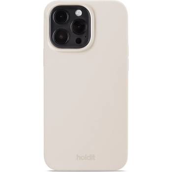 Holdit Гръб Holdit Silicone Case за iphone 15 Pro Max - Light Beige (7330985160042)