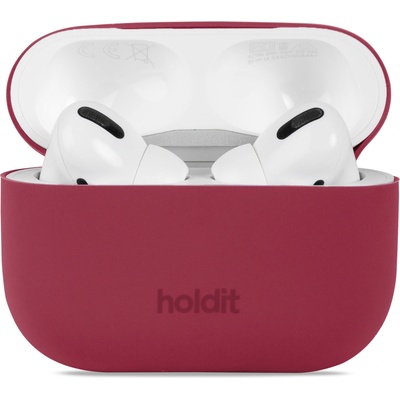 Holdit Kaлъф Holdit Silicone Case за AirPods Pro 1/2 - Red Velvet