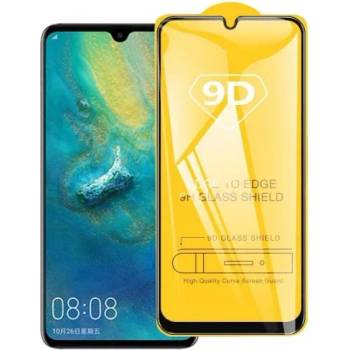 Huawei Стъклен протектор за целият екран 9D за Huawei P30 , черна рамка