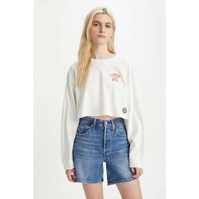 Levi's® dámske tričko Long Sleeve Cropped Reese Sweater A4929 0000 smotanová