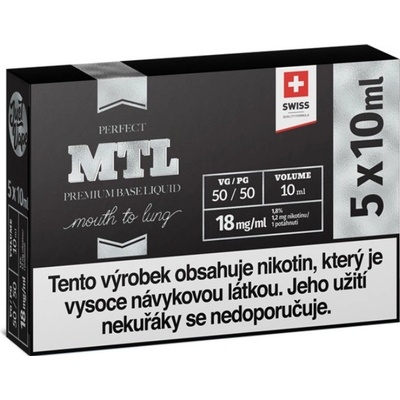 JustVape Booster báze MTL PG50/VG50 18mg 5x10ml – Zboží Dáma