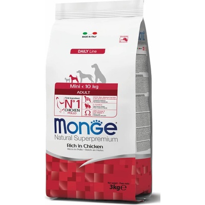 Monge Dog Mini Adult Kurča ryža 26/14 3 kg