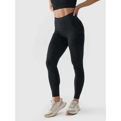 4F Pletené legíny na jógu a pilates 4F černá
