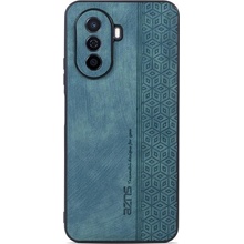 Pouzdro AZNS gelové potažené PU kůží Huawei Nova Y70 - zelené