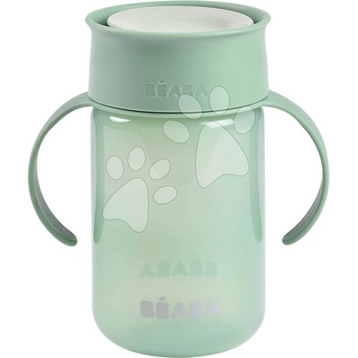 Beaba Hrnček pre bábätká 360° Learning Cup Sage Green na samostatné pitie 340 ml zelený od 12 mes BE913582