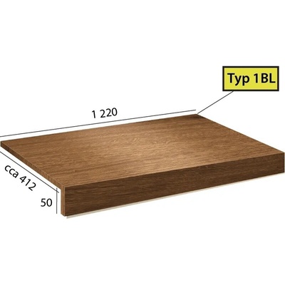 Karndean International Ecoline Step - 1 BL schod bez nosu 9593 Dub kráľovský tmavý