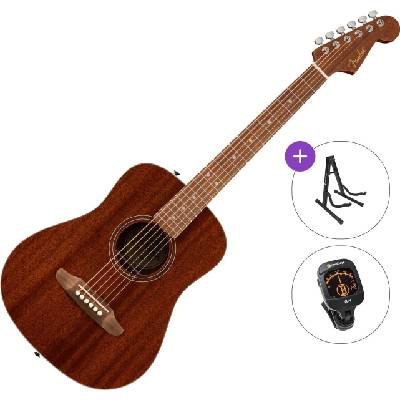 Fender California Standard Redondo Mini Standard SET Natural Sapele Акустична китара