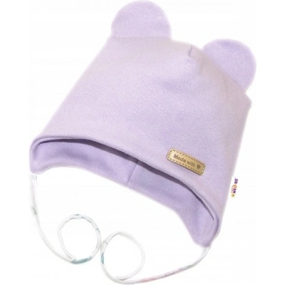 Čiapočka na zaväzovanie Little Teddy Baby Nellys liliová