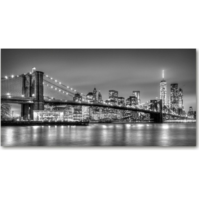 Foto obraz sklo tvrzené Brooklynský most 100x50 cm