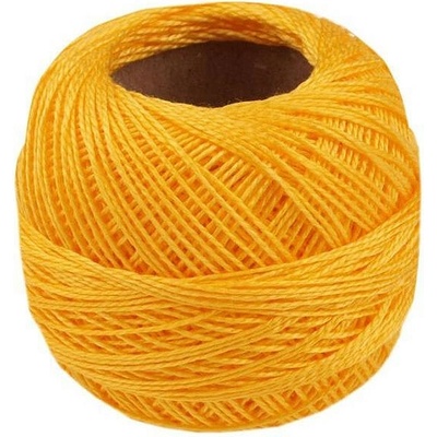 Vyšívací příze Perlovka Niťárna Varianta: 1162 Lemon, Balení: 10 ks 19089/6096/62793