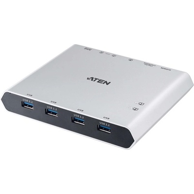 ATEN KVM превключвател USB-C, USB 3.2, Thunderbolt 4, DisplayPort, DP, 8K, 2 порта US3311-AT-G (US3311-AT-G)