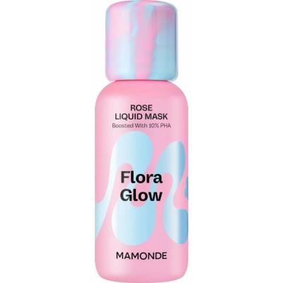 MAMONDE Flora Glow Rose Liquid Mask hydratační pleťová maska s exfoliačním účinkem 80 ml