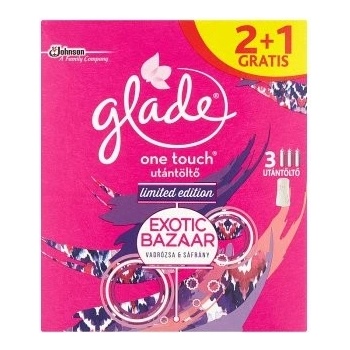 Glade One Touch Exotic Bazaar Wild Rose & Saffron náplň 3 x 10 ml
