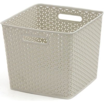CURVER MY STYLE SQUARE 25L úložný box 32,5x32,5x28cm krémový 03613-885