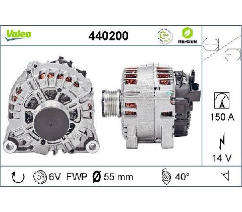 Alternátor VALEO 440200