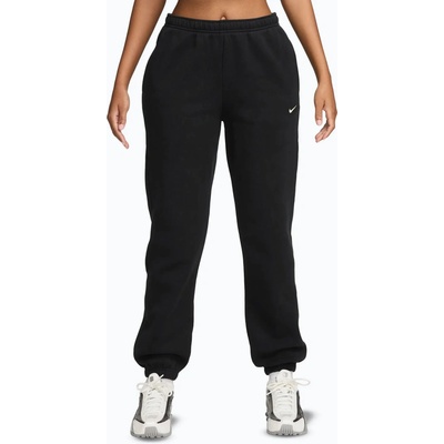 Dámske tepláky Nike STUDIO FLEECE MID-RISE CUFFED ČiernaBiela