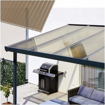 Gutta Terrassendach Premium, 8,125 x 3,06 m antracit, Akryl 16 mm bronz