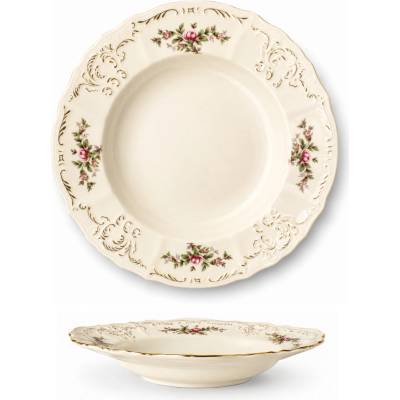 Thun 1794 Bernadotte talíř hluboký ivory zámecká 230 mm